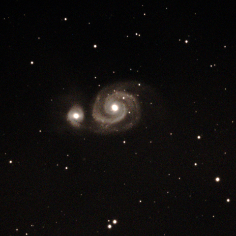 M51:市街地で近赤外撮影 