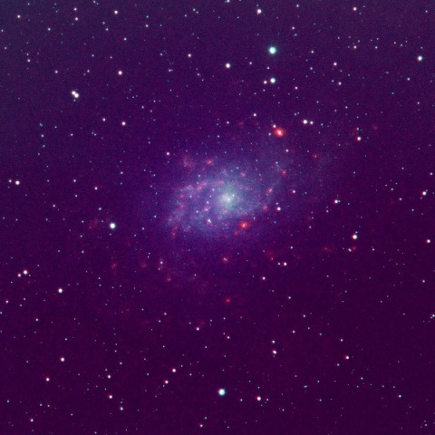 M33  RGB合成 Hα×1 IR×2