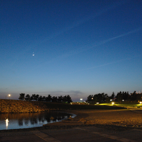 月と金星ランデブー