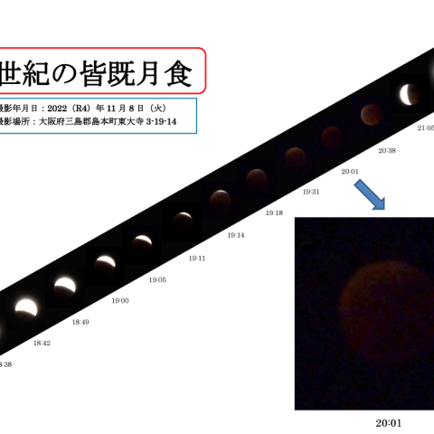 ⭐皆既月食全体画像20221108Tue
