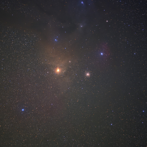 さそり座 アンタレス付近