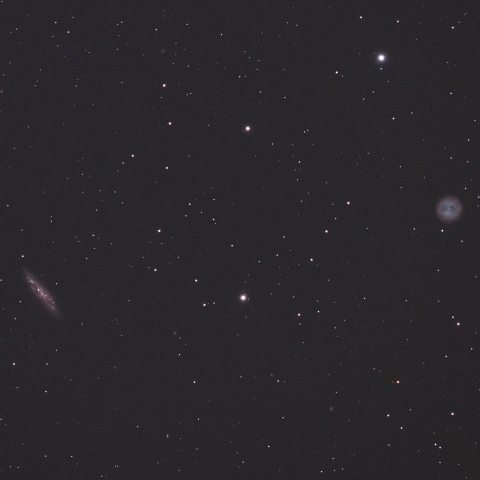 M108, M97 (NGC3587) 惑星状星雲 (ふくろう星雲)