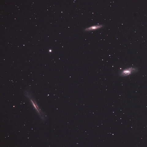 トリオ銀河M65, 66, NGC3628
