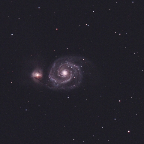 M51 (NGC5194) 銀河 (子持ち銀河)