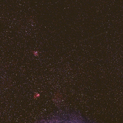 M17 オメガ星雲、M16 わし星雲