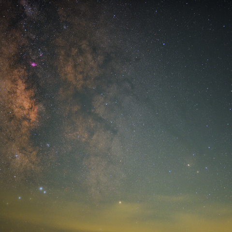 さそり座、いて座付近 天の川