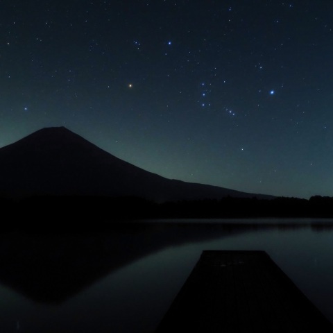11/7 富士山とオリオン座