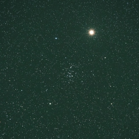 12/11未明 火星とM44プレセペ星団の接近