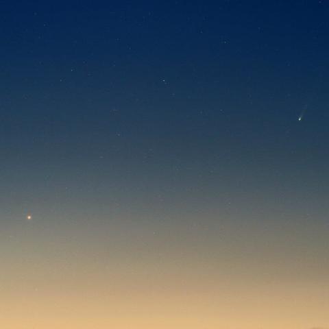 １１／２２未明　アイソン彗星（C/2012 S1）と水星