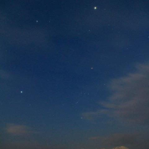 ４／１５　御嶽山と期間限定の大クロス