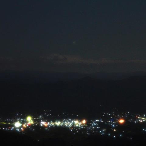 １１／７未明　満月下のカノープス