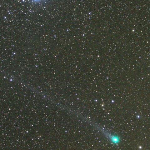 1/17　ラブジョイ彗星（C/2014 Q2）とプレアデス星団（スバル）