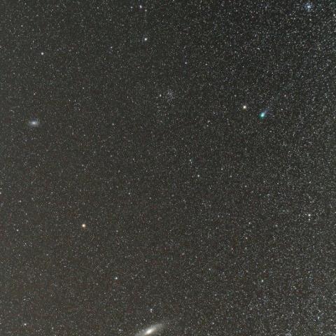 2/6　ラブジョイ彗星（C/2014 Q2）とＭ３１・Ｍ３３・Ｍ３４・ＮＧＣ７５２