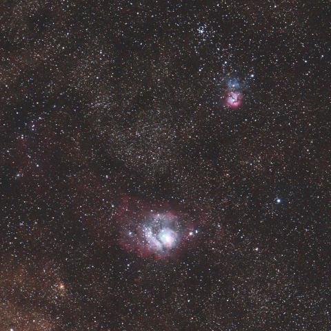 8/9　いて座のＭ８とＭ２０