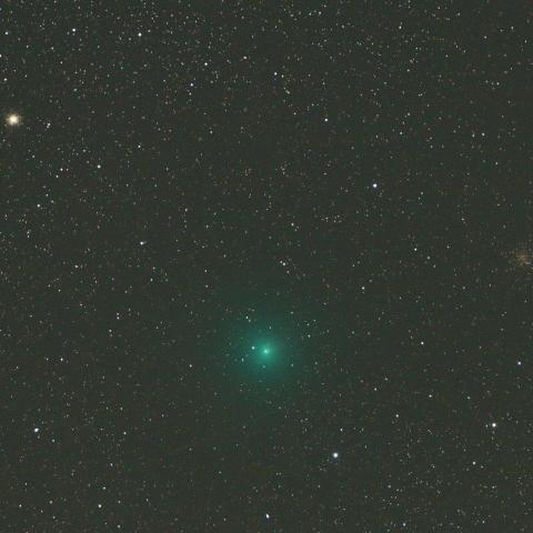 4/5未明　球状星団とリニア彗星（252P）