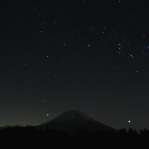 12/19　富士山と冬の大三角
