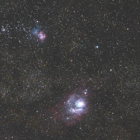 2/28未明　M8・M20に大接近したパンスターズ彗星（C/2015 ER61）