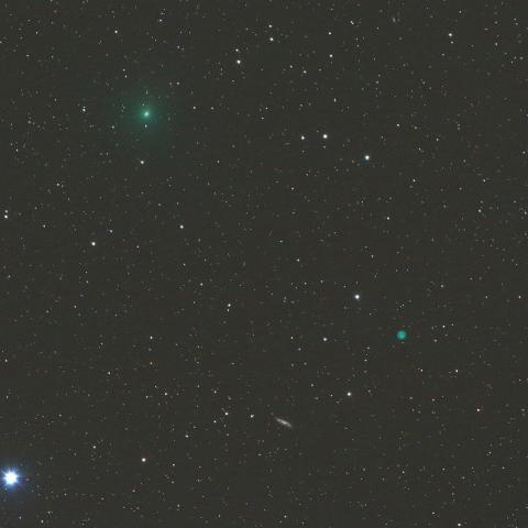 3/21　M97（ふくろう星雲）に接近するタットル・ジャコビニ・クレサーク彗星（41P）