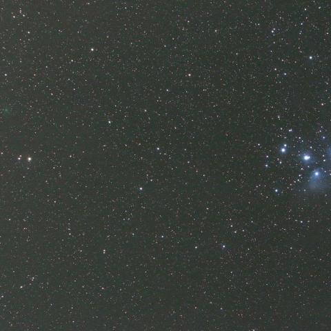 9/19未明　アサシン彗星（C/2017 O1）とスバル