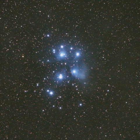 9/22未明　M45すばる（プレアデス星団）