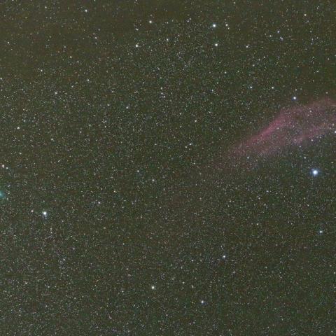10/1未明　アサシン彗星（C/2017 O1）とNGC1499