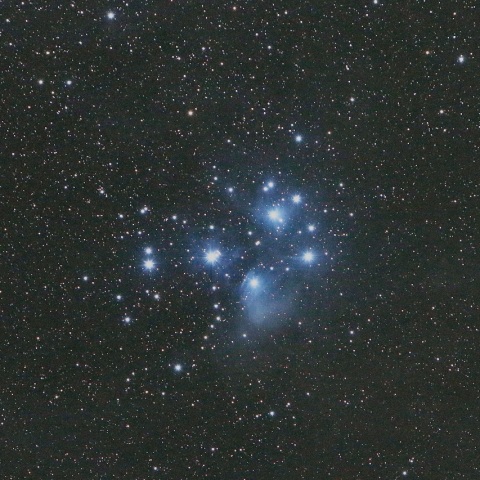 10/20未明 M45すばる（プレアデス星団）