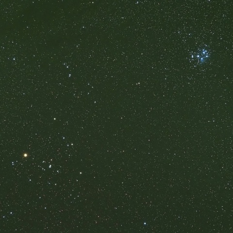 11/19未明 おうし座ヒヤデス・プレアデス星団