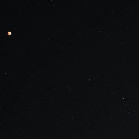 皆既月食とオリオン