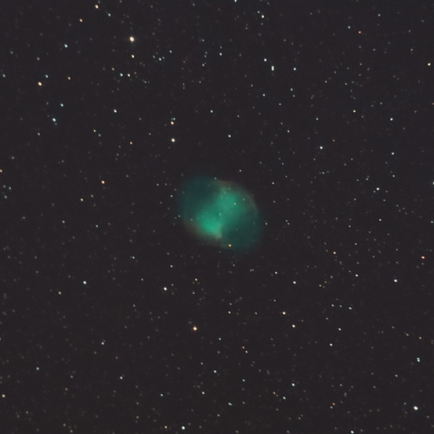 6秒露出の亜鈴状星雲