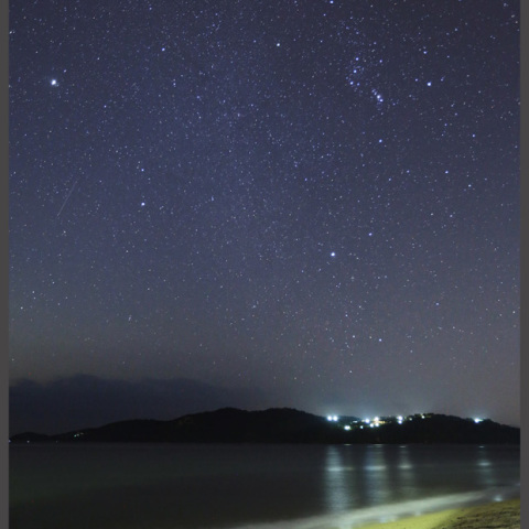 おうし群流星と冬の大三角