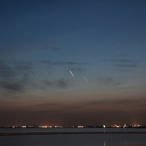 沈む水星と金星