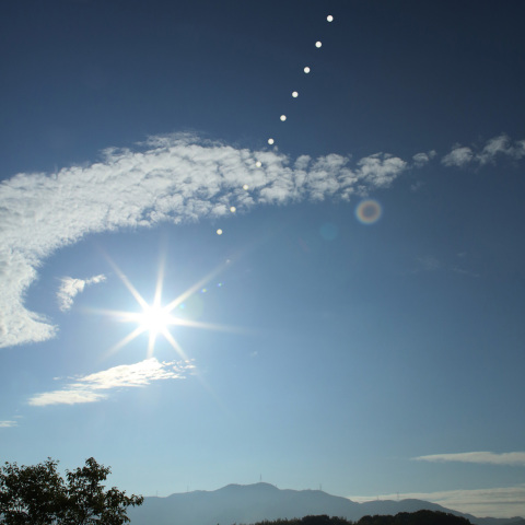 金星の太陽面通過と太陽の動き