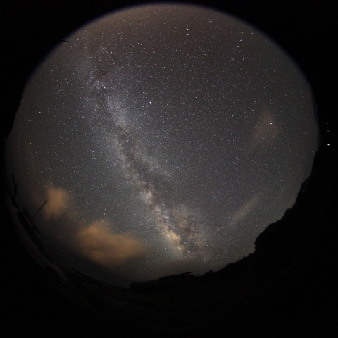 屋久島での天の川
