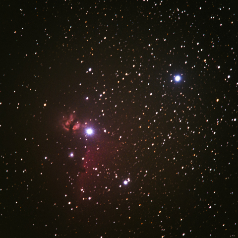 馬頭星雲と燃える木星雲