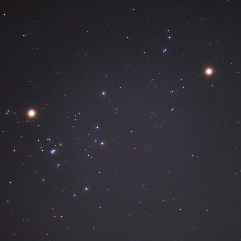 ヒアデス星団と火星のランデブー