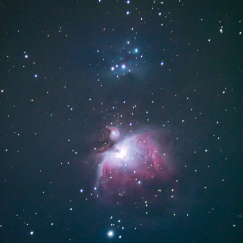 ランニングマン星雲とオリオン星雲