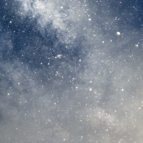 天の川中心付近の赤外線画像