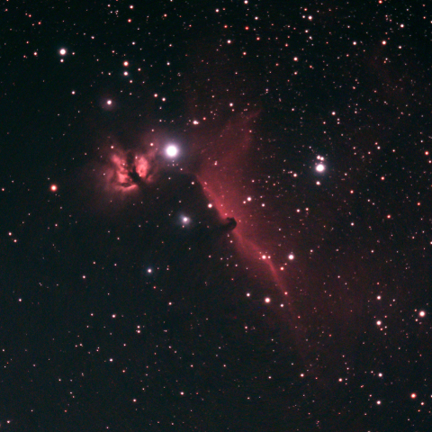燃える木星雲と馬頭星雲