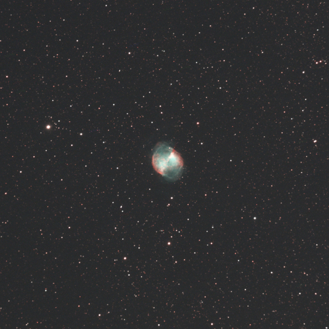 満月前夜の亜鈴状星雲