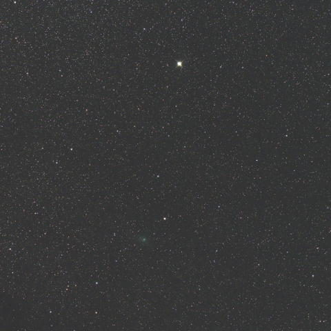 アルビレオから遠ざかるジャック彗星