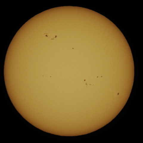 1月22日の太陽面