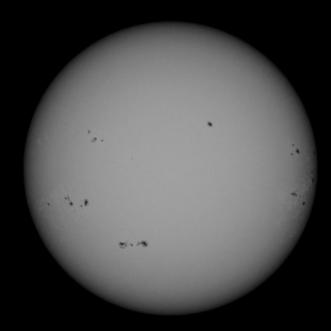 8月3日の太陽面