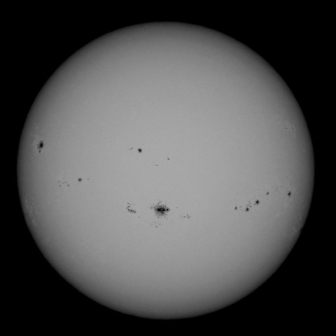8月10日の太陽面