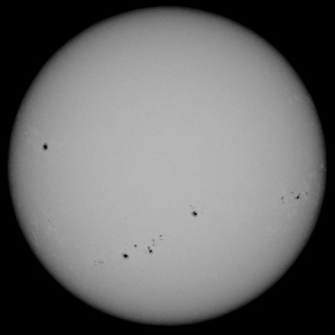 9月7日の太陽面