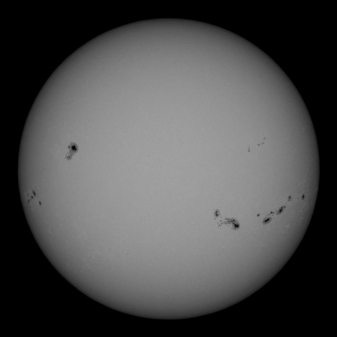 10月5日の太陽面