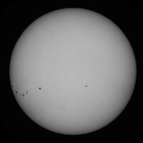 10月25日の太陽面