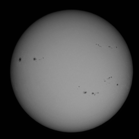 10月31日の太陽面