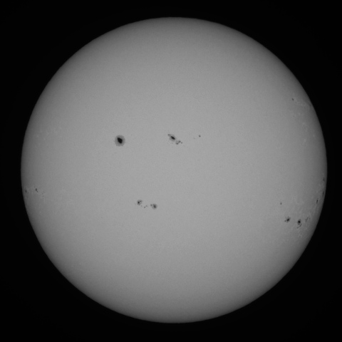 11月3日の太陽面