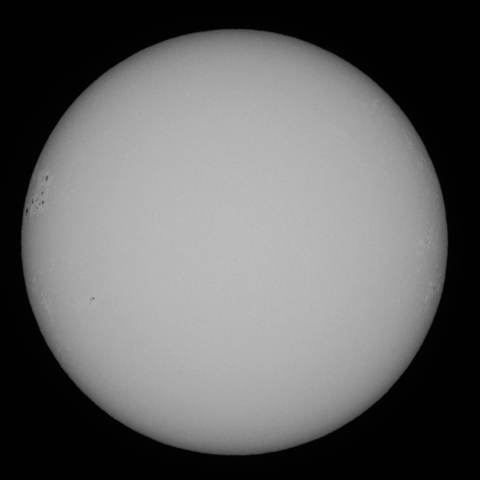 1月29日の太陽面