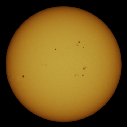 2026年1月22日の太陽面